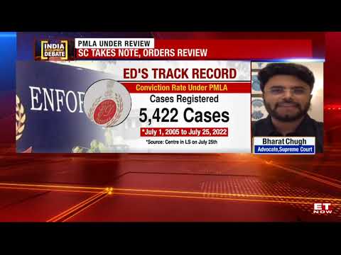 Bharat Chugh discussing the Supreme Court review of PMLA on ET Now
