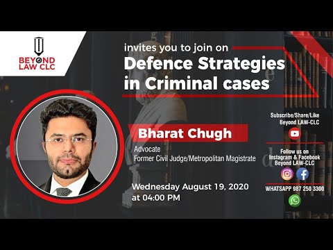 Watch Defence Strategies In Criminal Cases| Bharat Chugh, Independent Advocate